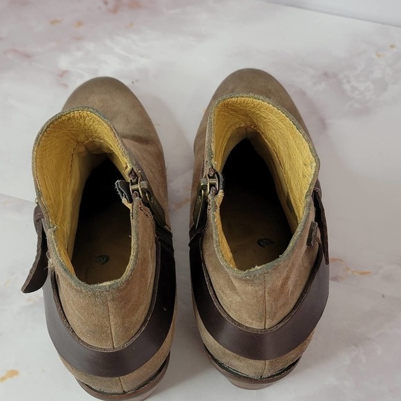 BUSSOLA Leather Ankle Bootie Size zipper - Picture 12 of 14